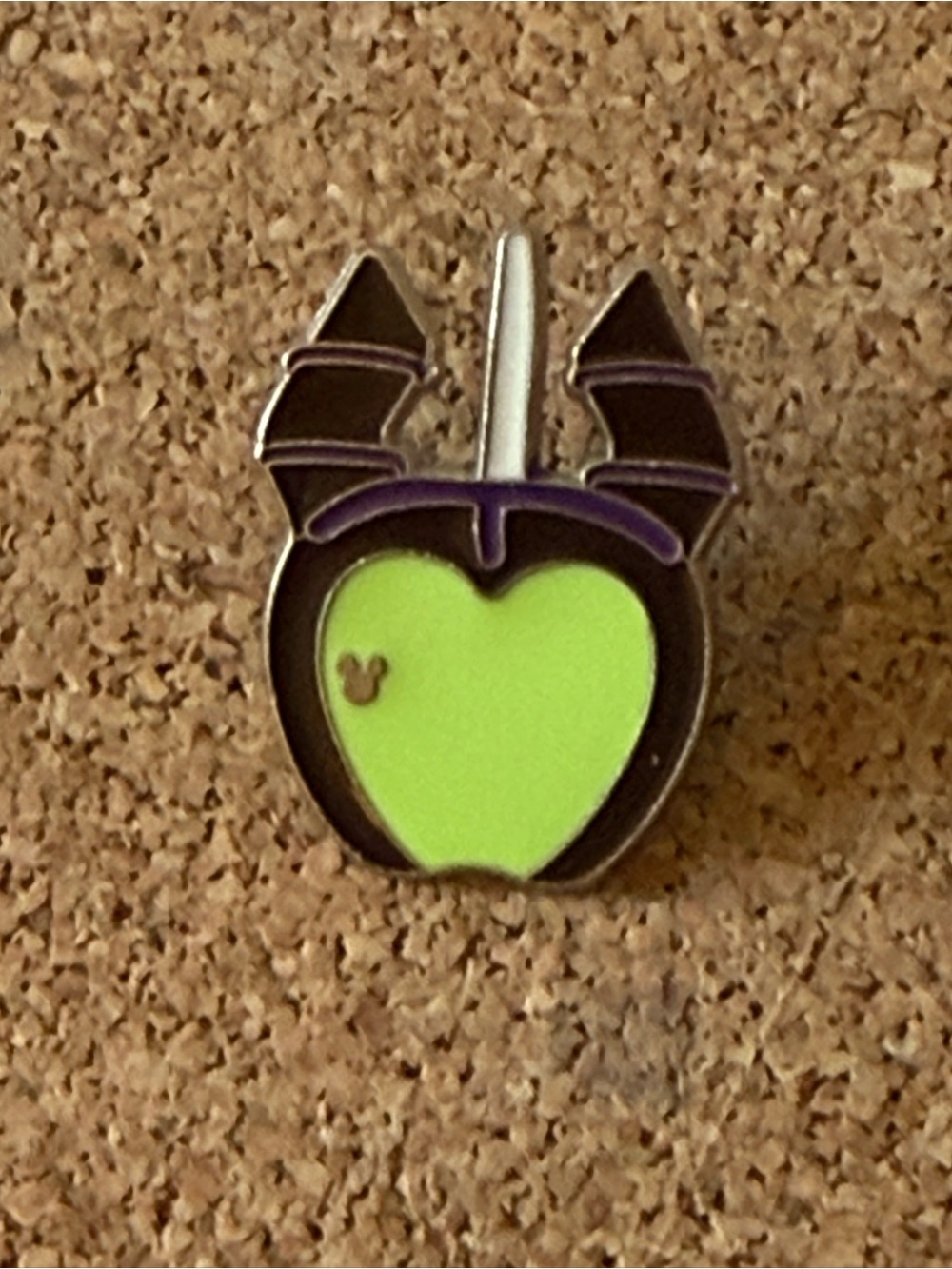 Disney Maleficent pin - character, candy apple series - 2015 hidden Mickey